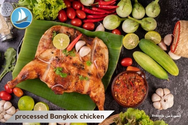 various processed dishes from Bangkok chicken